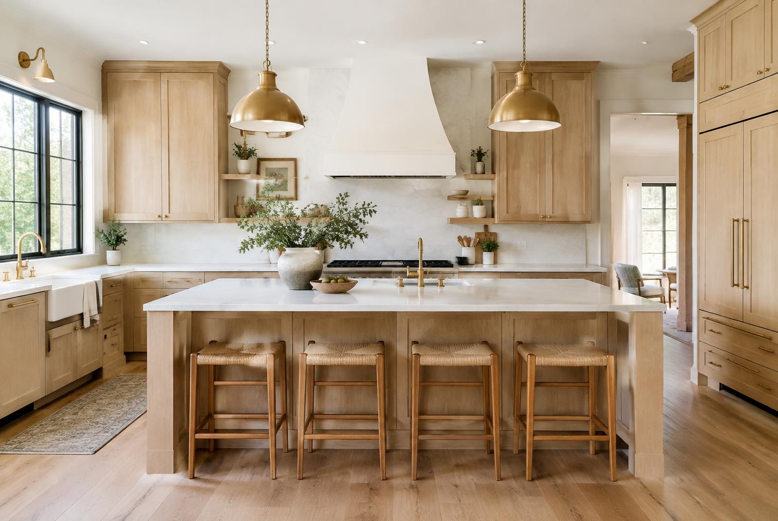 White oak kitchen